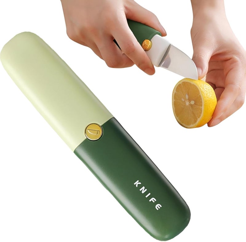 2 in 1 Stainless Steel Fruit Knife with Multiple Uses, Creative Multi-Color Peeler for Fruits and Vegetables, Easy Peeling Dual-Use Knife for Fruits and Vegetables